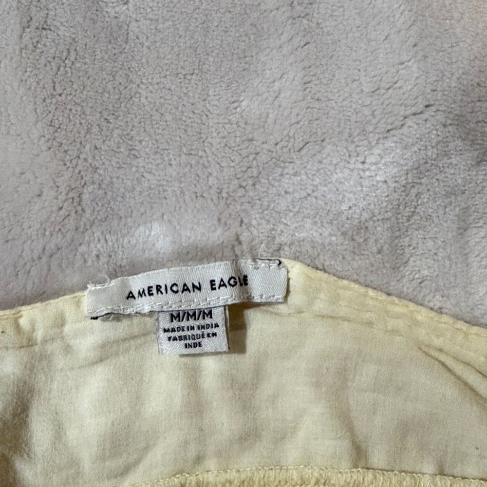 American Eagle Outfitters Cream Midi Skirt